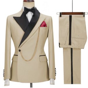 3 Piece Suit Style 8 Beige