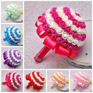 Bride & bridesmaid bouquet coloured roses R150