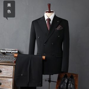 Double breast 3 piece suit Style 1 01