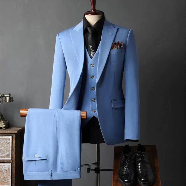 Modern Standard Fit Suit Style 1 Blue 01